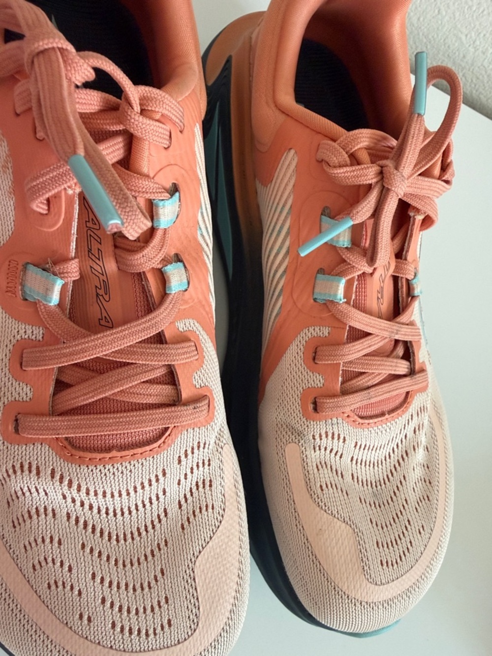 Women’s Coral Peach Running Sneakers - Picture 2 of 4